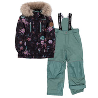 Lea Girls Snowsuit Black