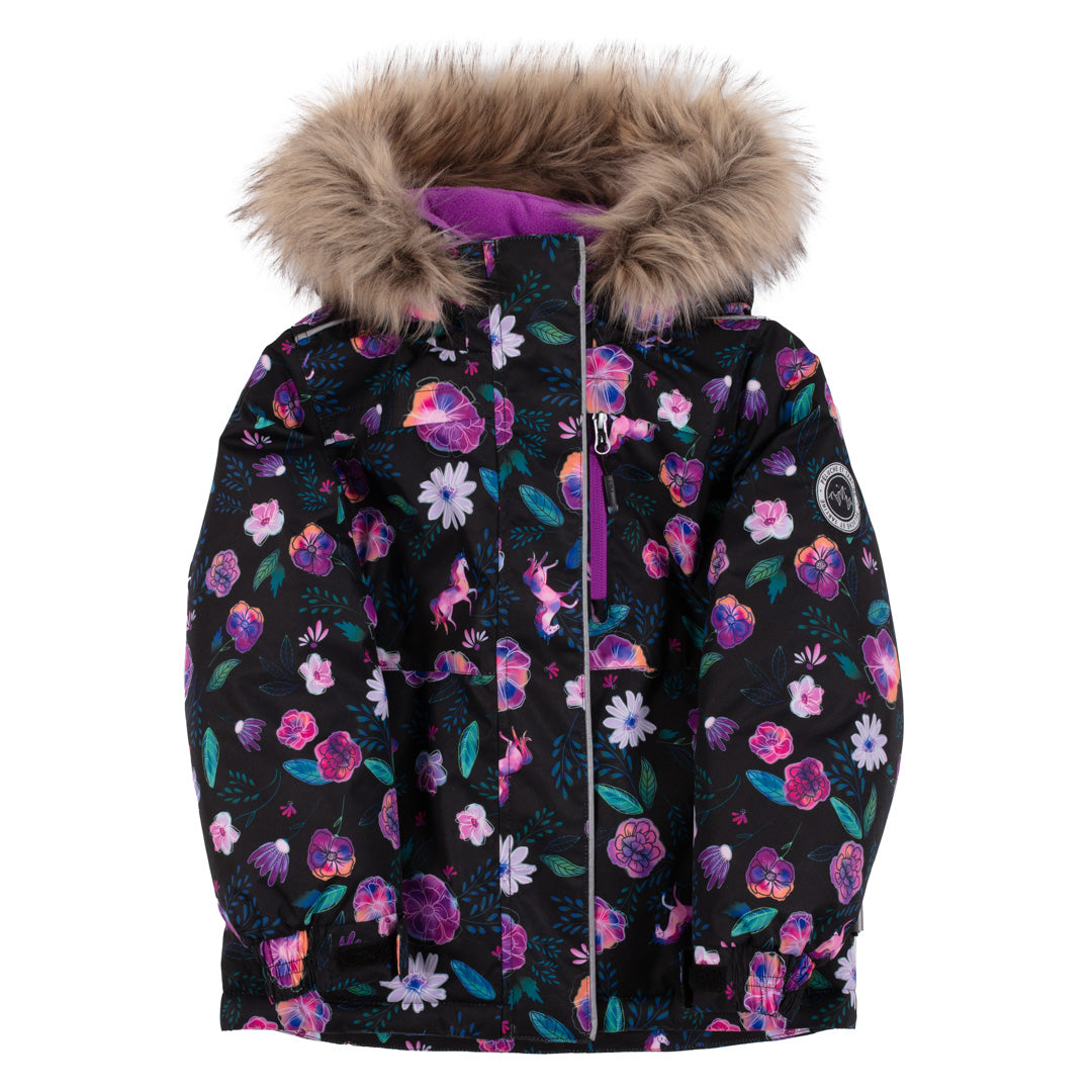 Justine Girls Snowsuit Black