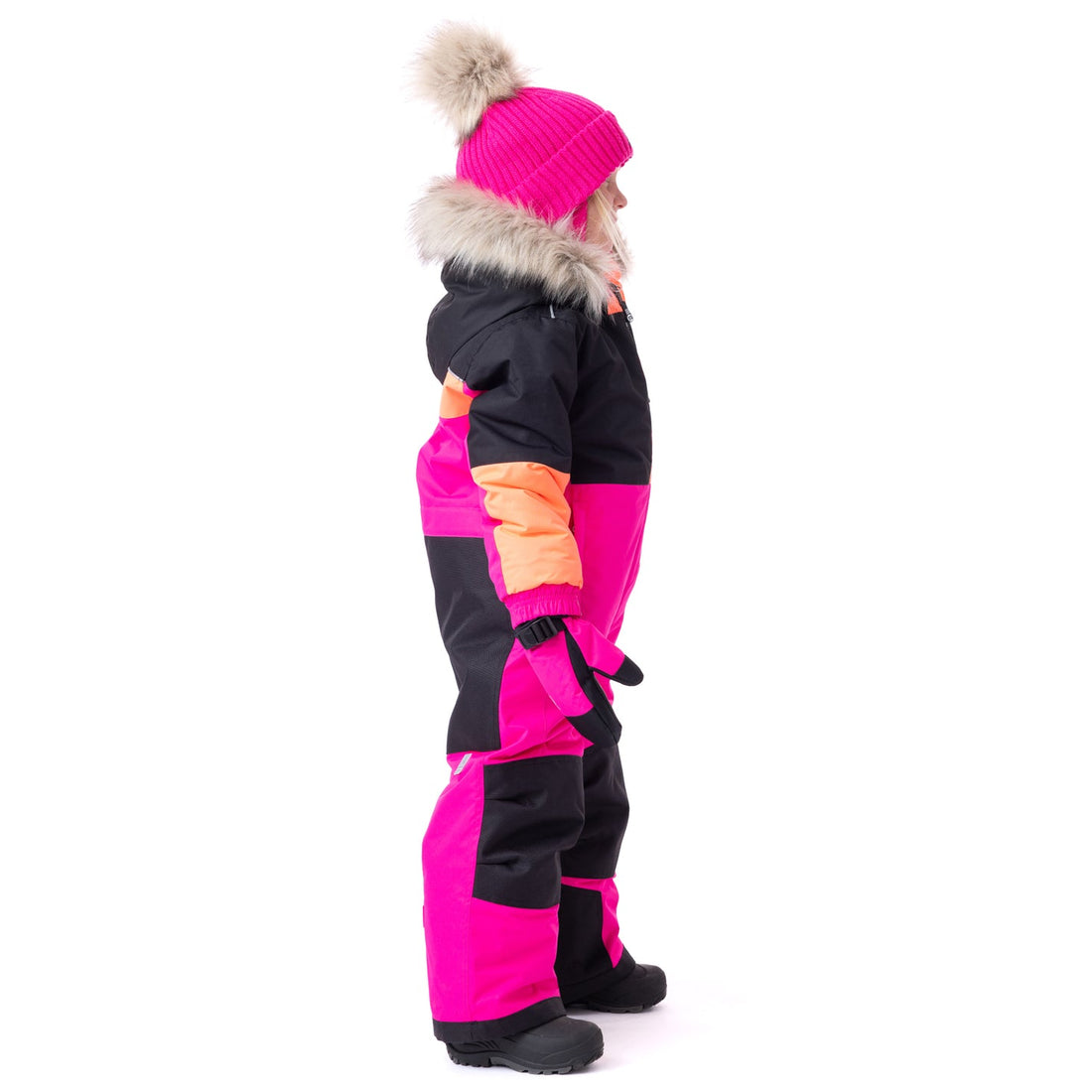One-piece snowsuit Ariane Girls Fuchsia