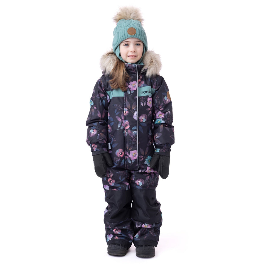 Lea-Maude Girls One-Piece Snowsuit Black