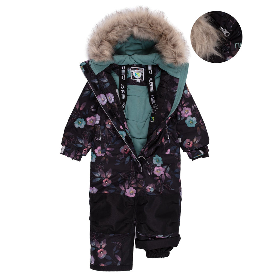 Lea-Maude Girls One-Piece Snowsuit Black