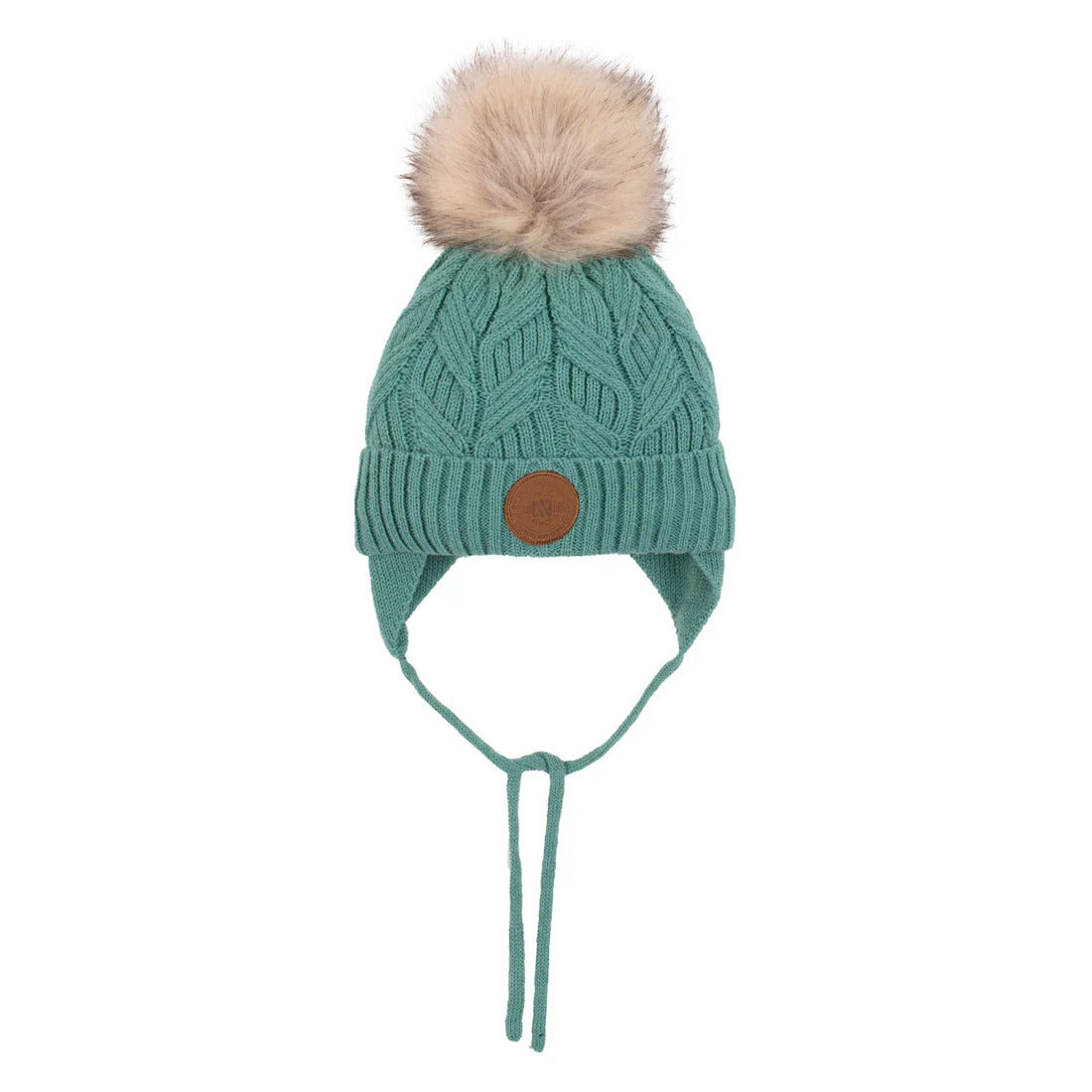Lea Baby Knit Hat Baby Girl Turquoise