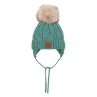 Lea Baby Knit Hat Baby Girl Turquoise