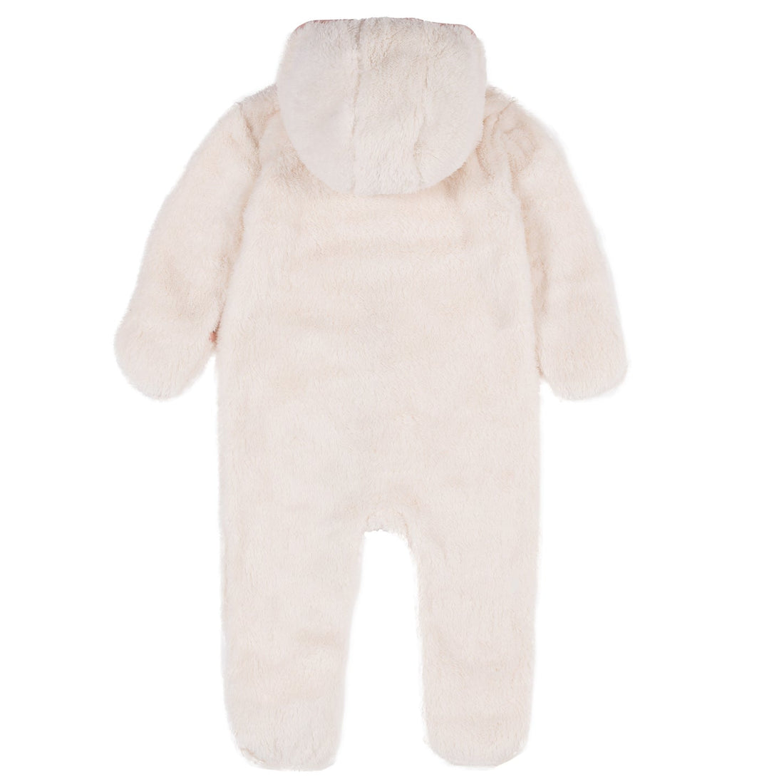 Baby Girls' Ivory Hooded Jumpsuit