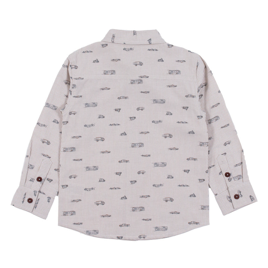 Beige Chambray Shirt