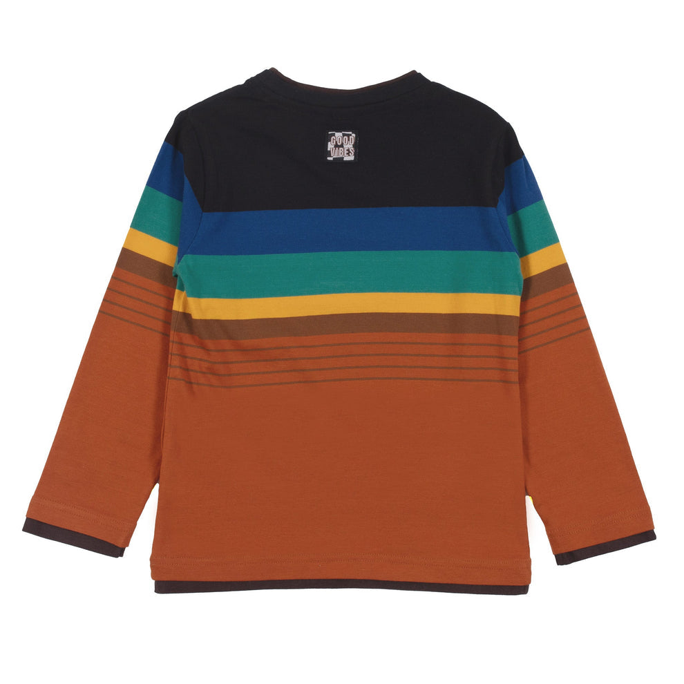 Black Striped Long Sleeve T-Shirt