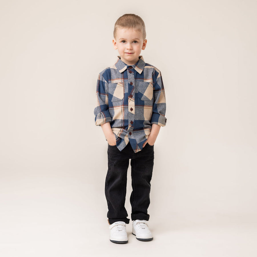 Navy Plaid Shirt