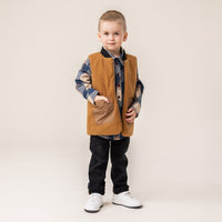 Black Reversible Sleeveless Quilted Vest