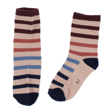 Boys Beige Striped Socks