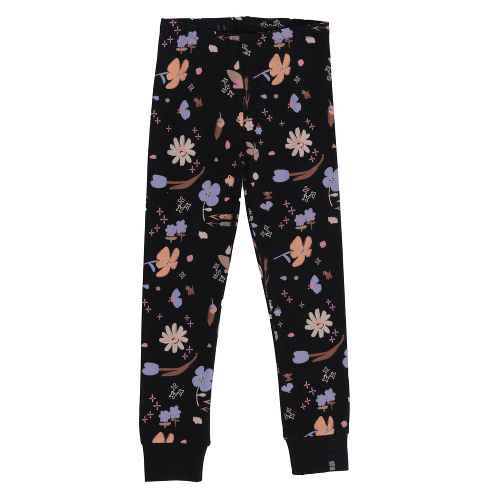 Black Floral Leggings