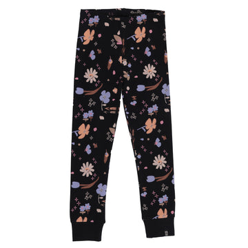 Black Floral Leggings