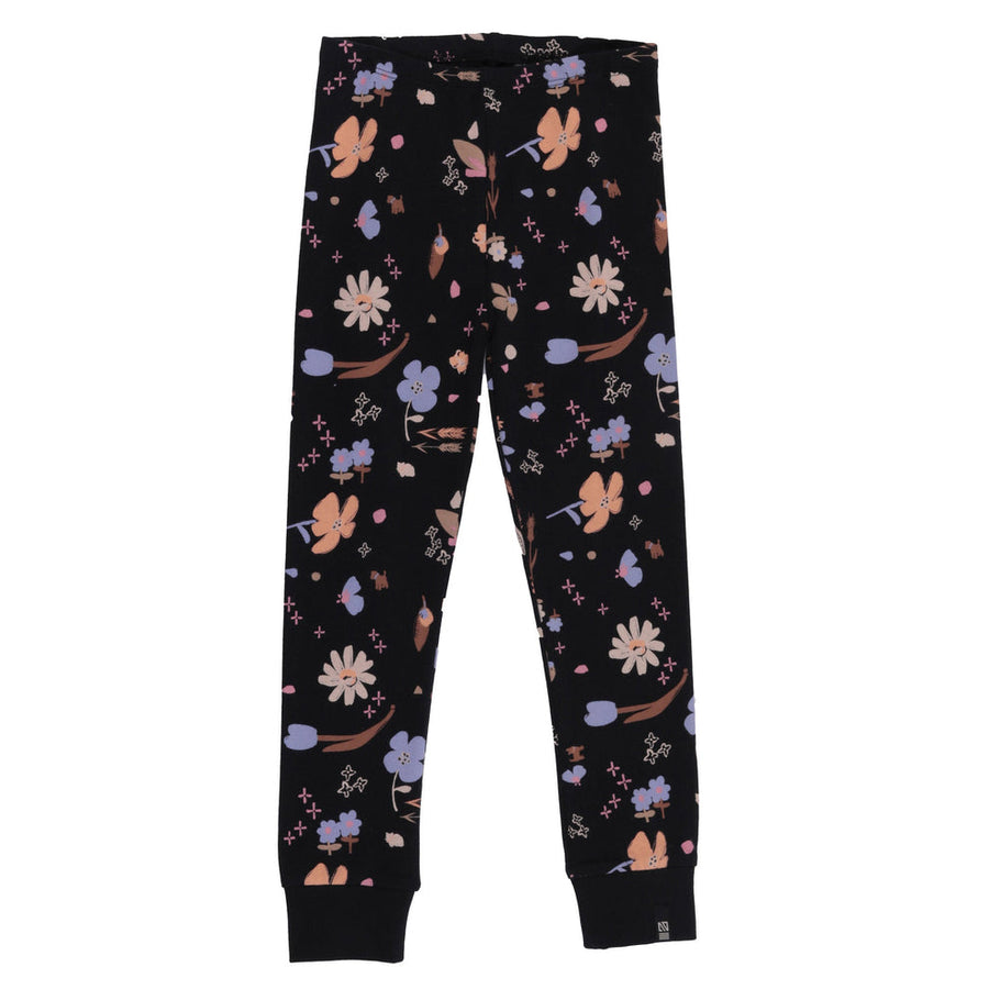 Black Floral Leggings
