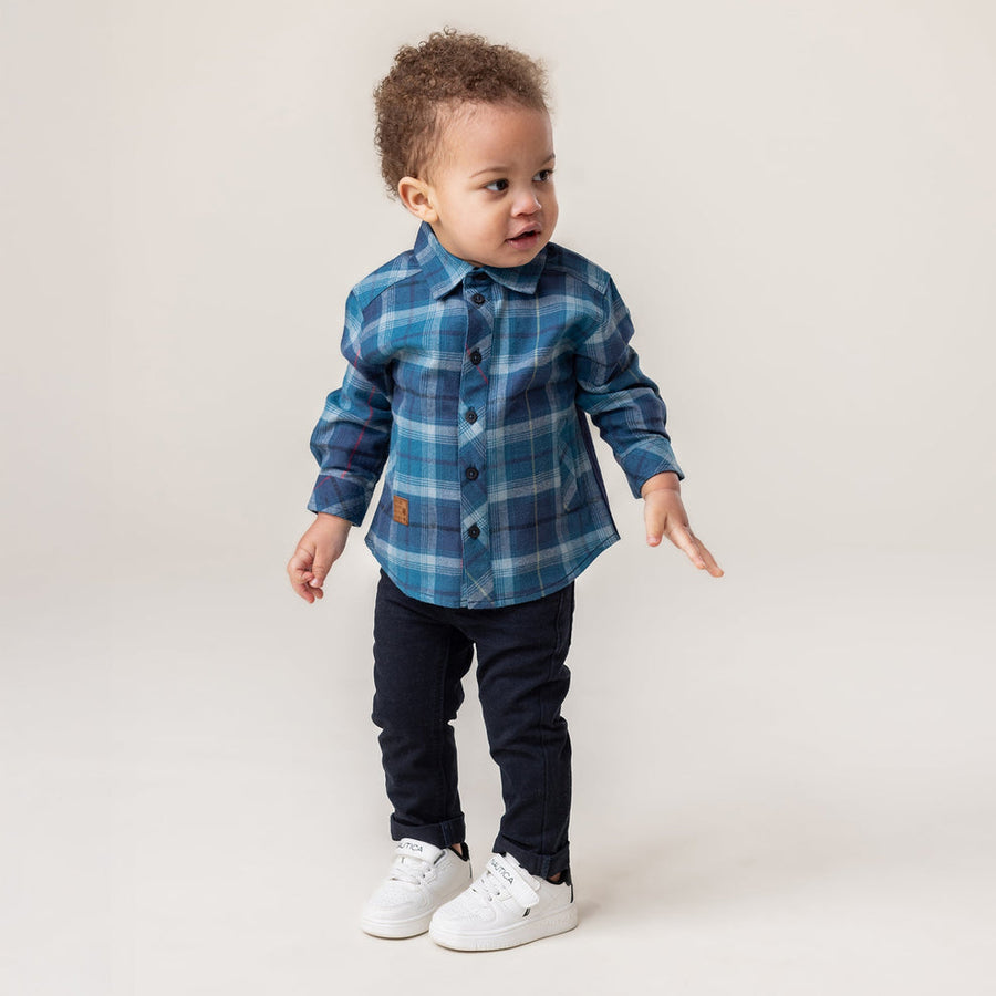 Teal Baby Boy Shirt