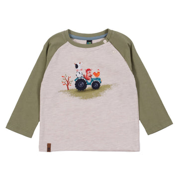Baby Boy Olive Long Sleeve T-Shirt