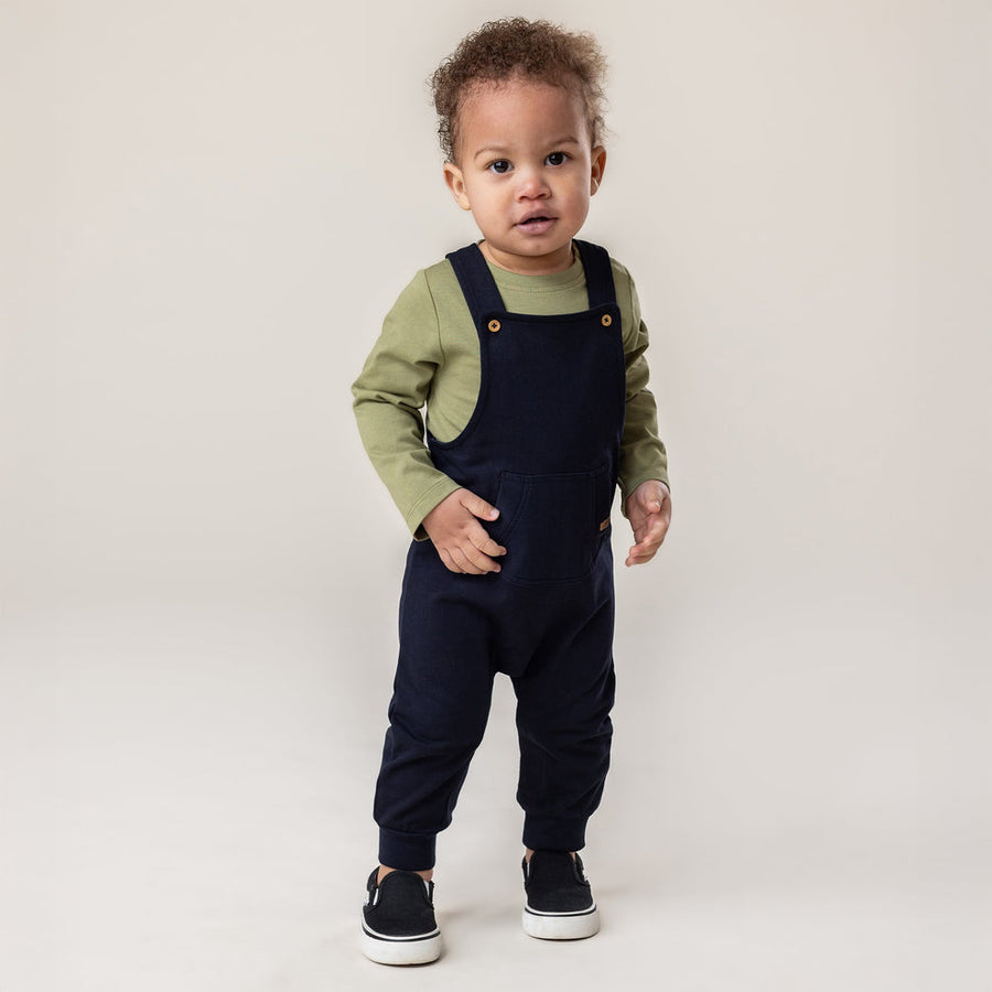 Baby Boy Navy Overalls