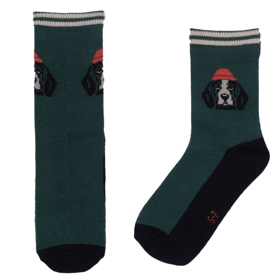 Navy Dog Baby Boy Socks