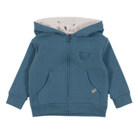 Baby Boy Teal Two-Piece Hooded Jacket Set