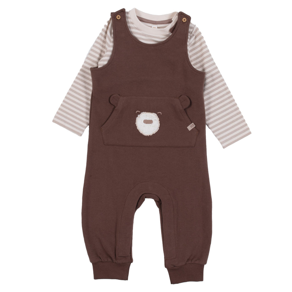 Ivory Baby Boy Two-Piece Bodysuit Set