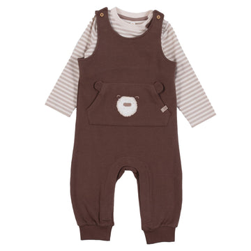 Ivory Baby Boy Two-Piece Bodysuit Set