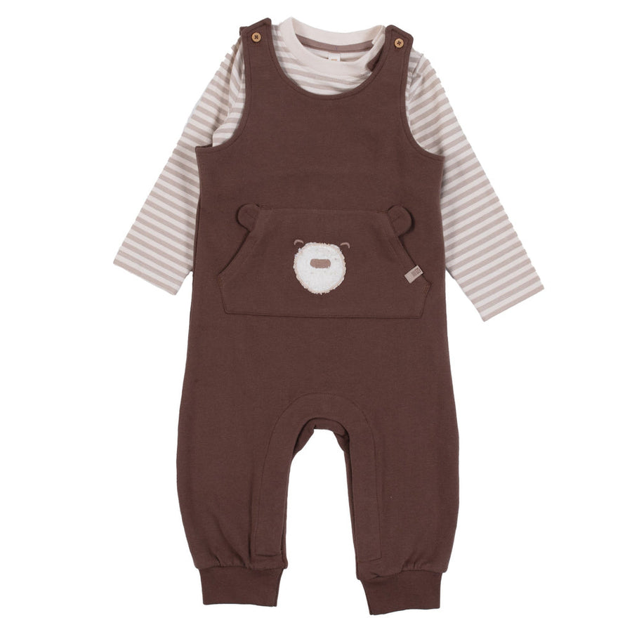 Ivory Baby Boy Two-Piece Bodysuit Set