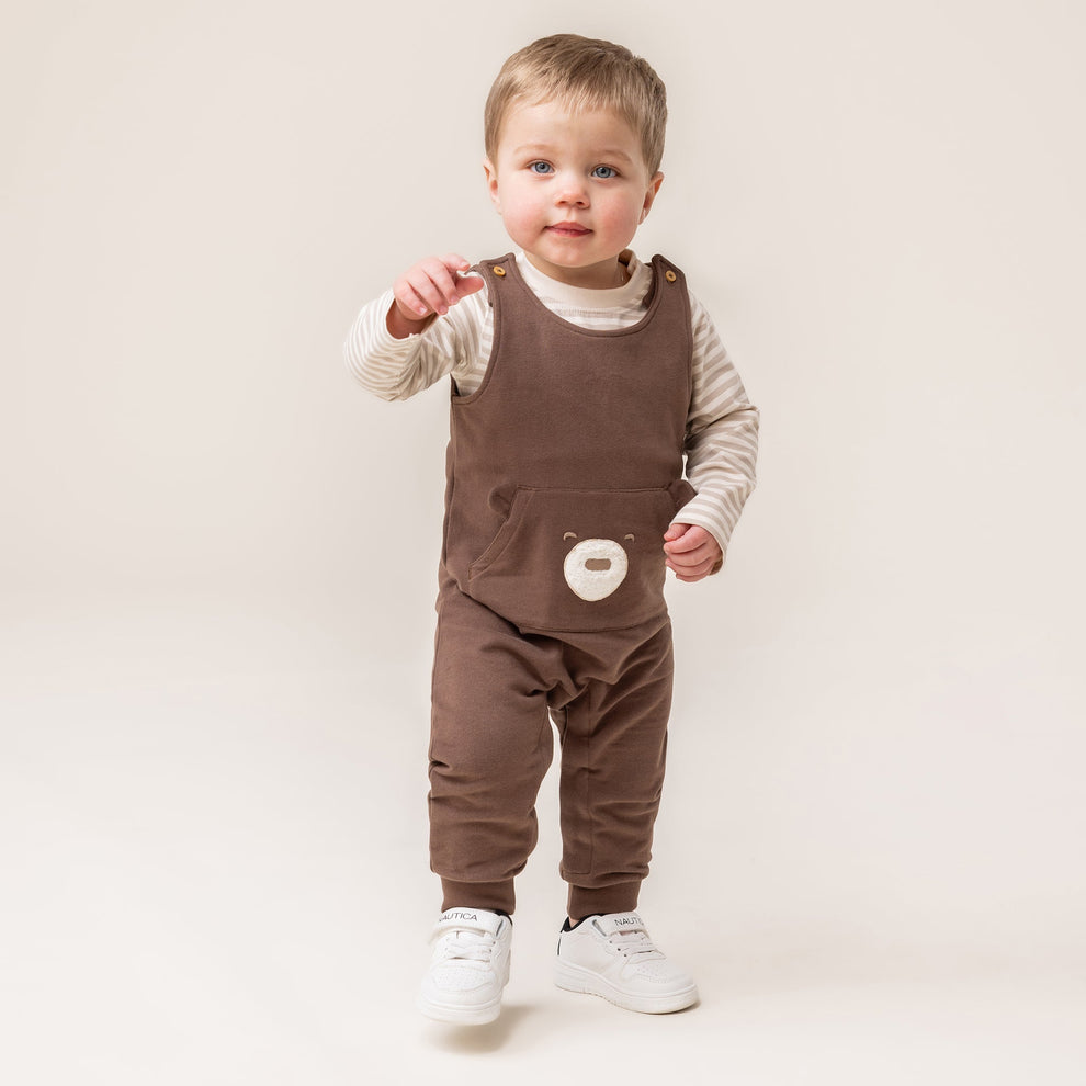Ivory Baby Boy Two-Piece Bodysuit Set