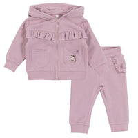 Baby Girl Lilac Two-Piece Hooded Jacket Set