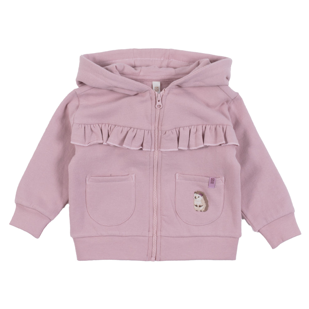 Baby Girl Lilac Two-Piece Hooded Jacket Set
