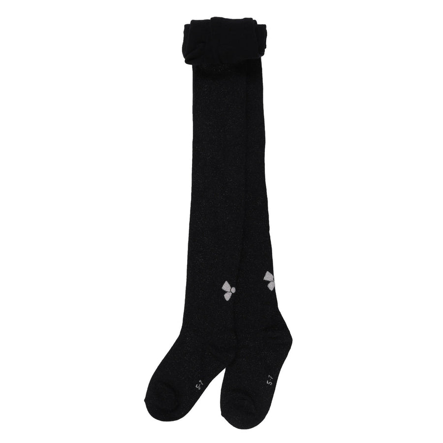 Black Bow Baby Girls Tights
