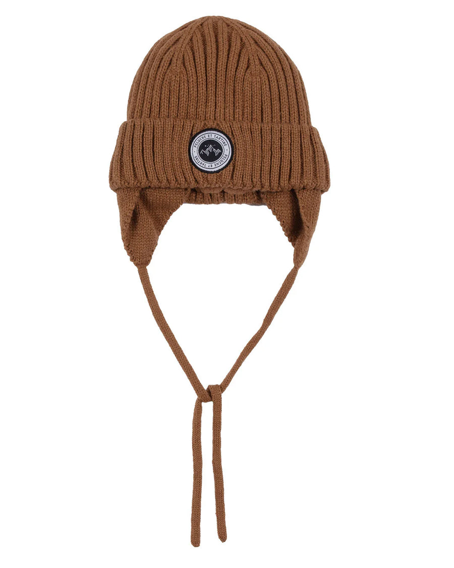 Jules Baby Boy Taupe Knit Hat