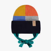 Multicolored knit beanie, baby
