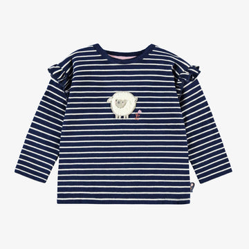 Navy blue striped T-shirt, baby