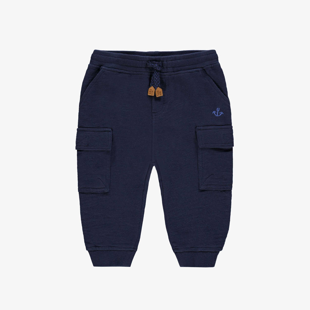 Navy blue jogger pants, baby