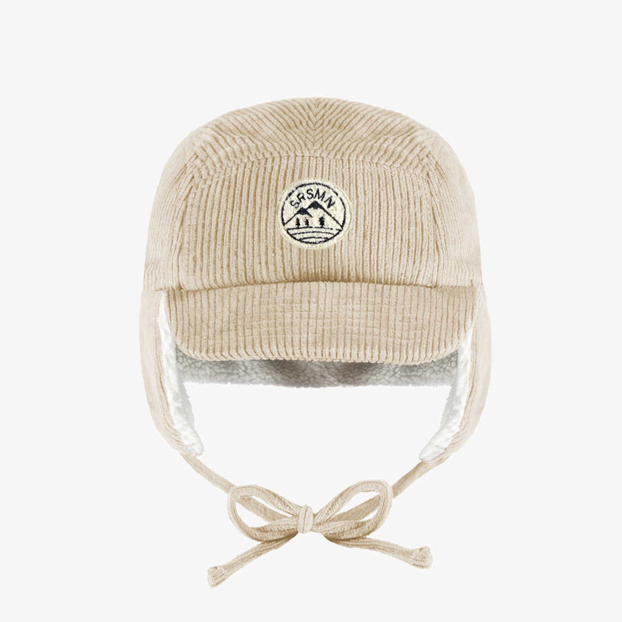 Cream corduroy cap, baby