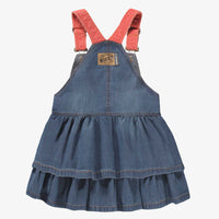Blue denim pinafore dress, child