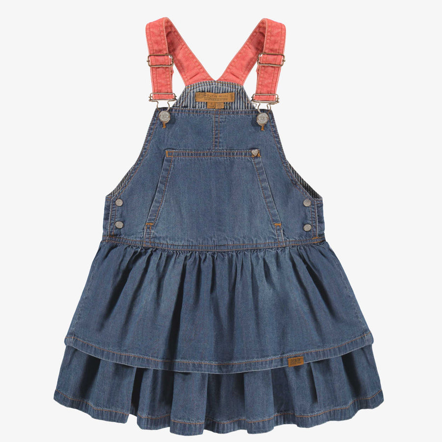 Blue denim pinafore dress, child