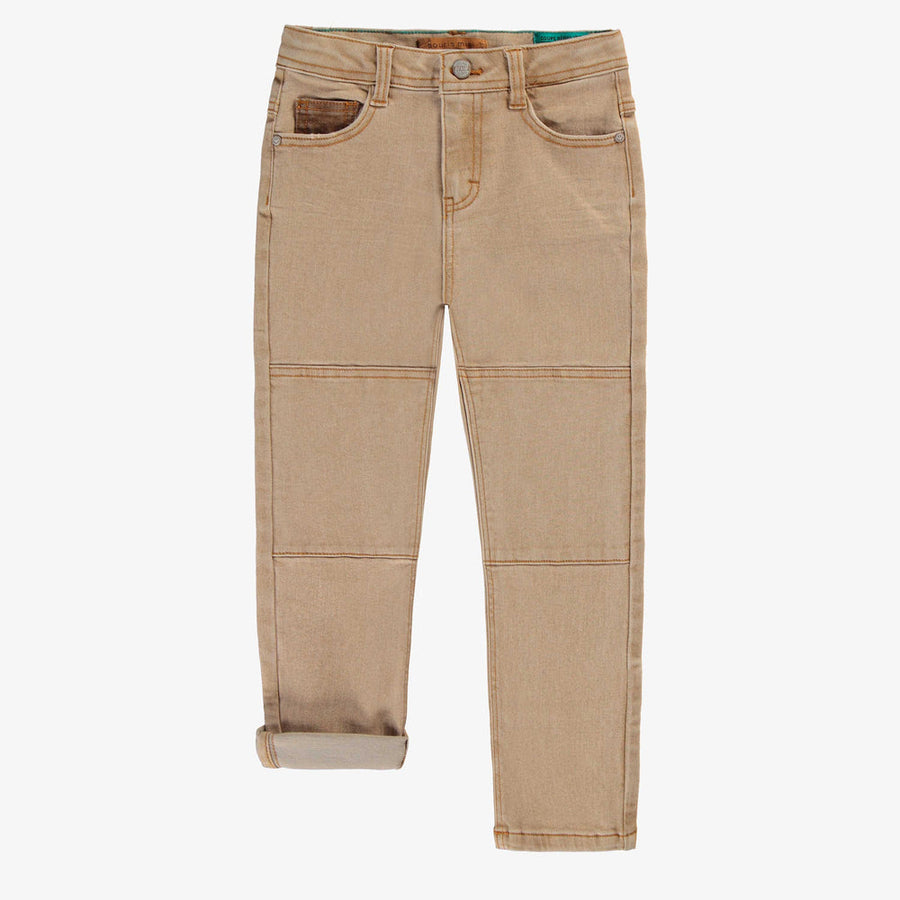 Regular fit beige jeans, child