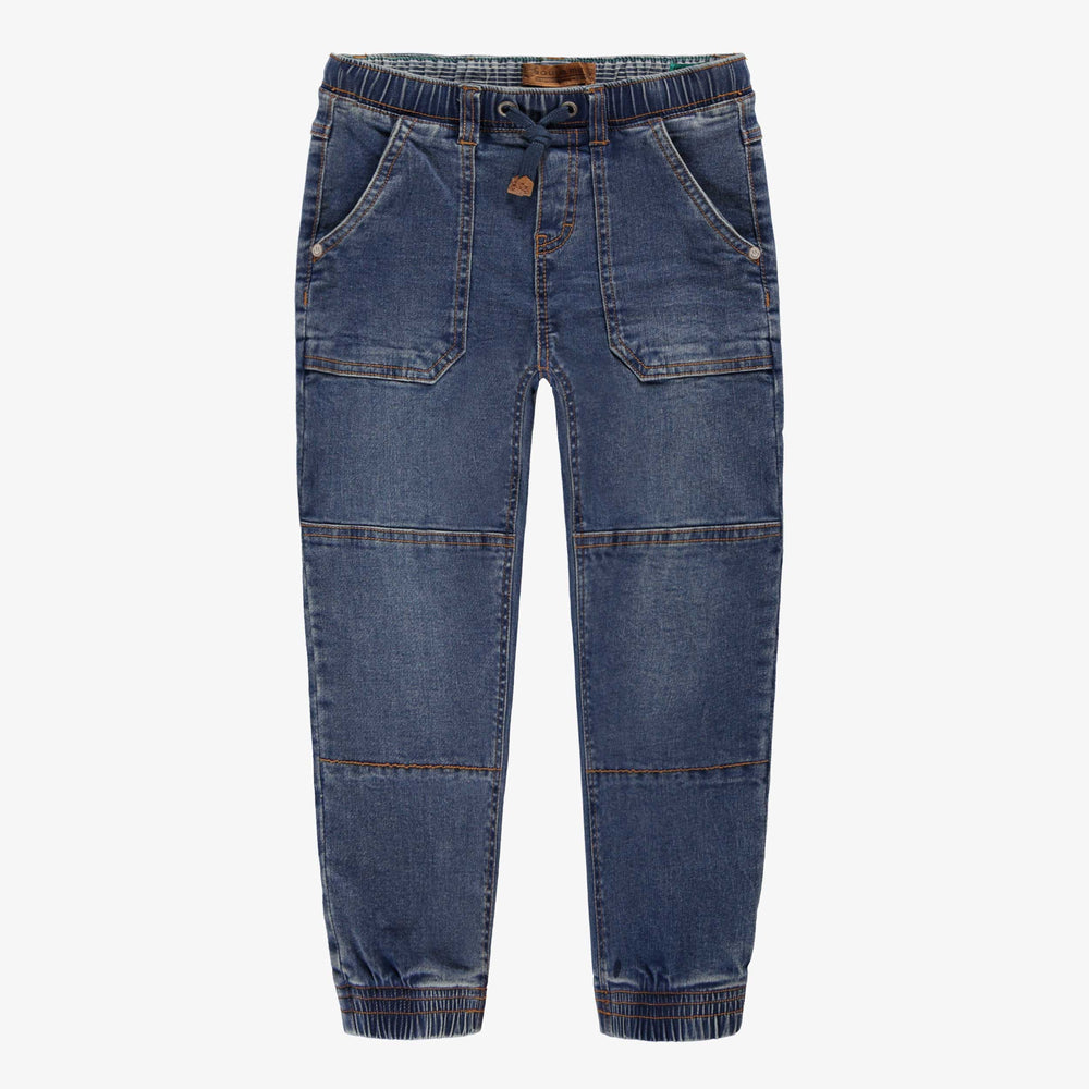 Blue jogger-style jeans, child