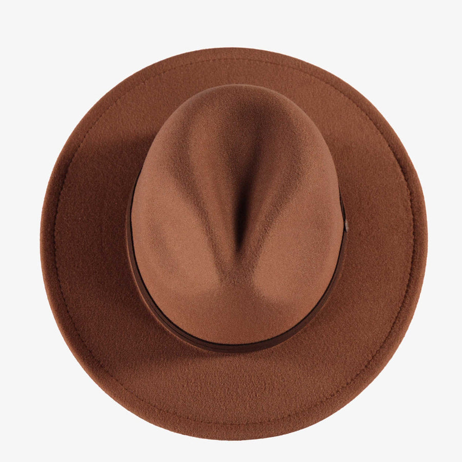 Brown felt fedora hat, child