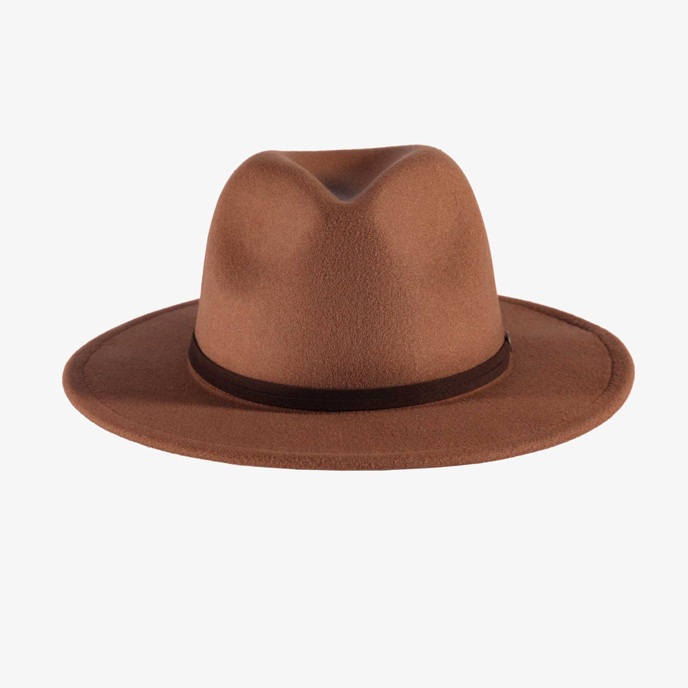Brown felt fedora hat, child