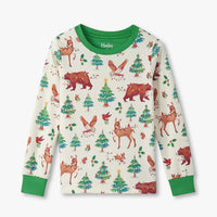 Holiday Animals Cotton Pajama Set
