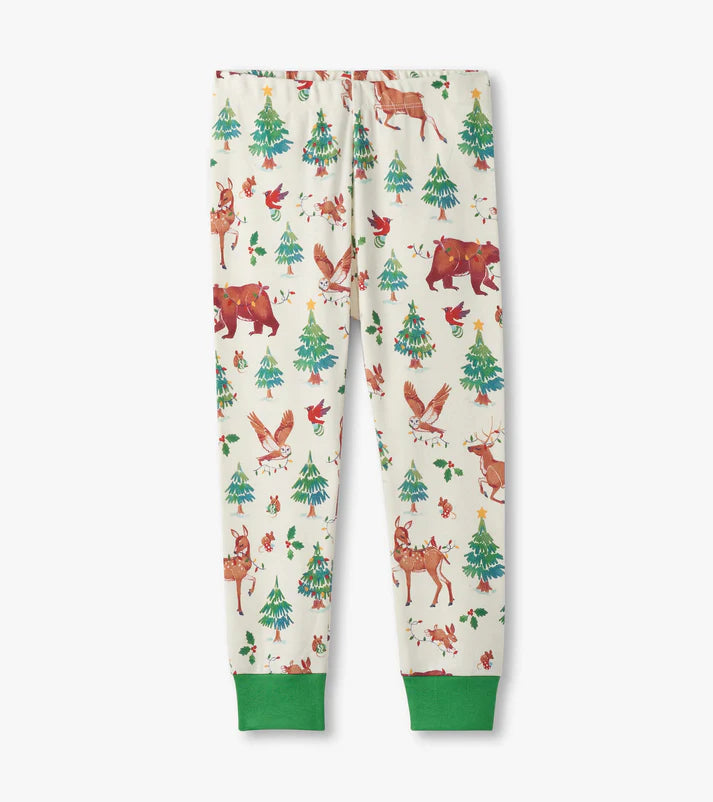 Holiday Animals Cotton Pajama Set