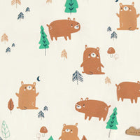 Cream sweater with all over print, newborn