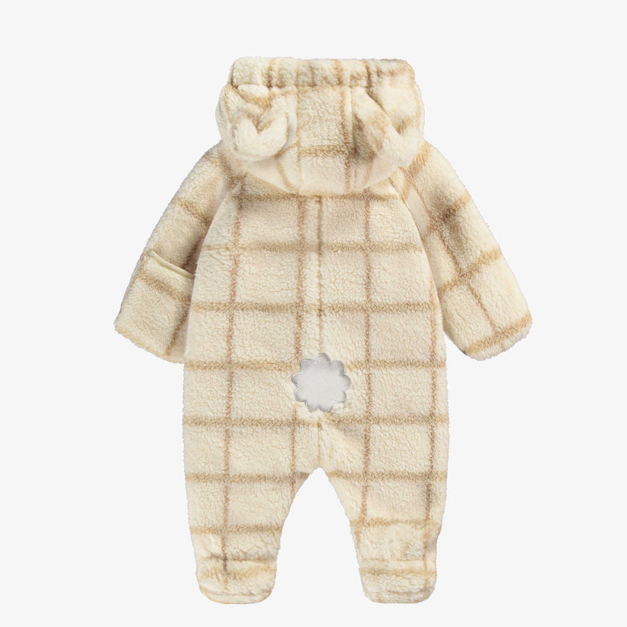 Cream sherpa one piece, newborn