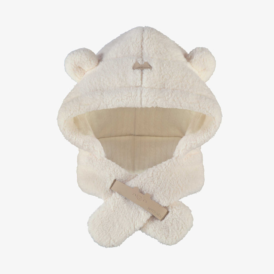 Cream sherpa hat, newborn