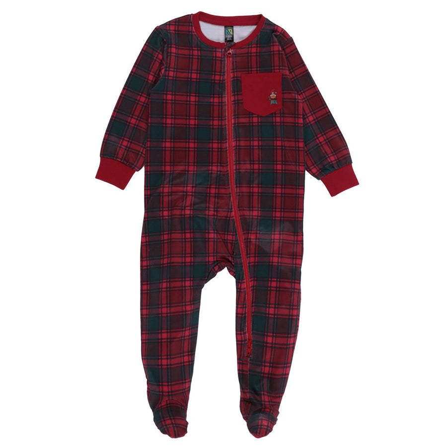 Baby Plaid One-Piece Pajamas