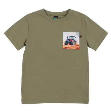 Boys Green Tractor T-shirt
