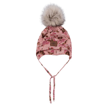 Girls Microfleece Lined Jersey Beanie- Light Pink