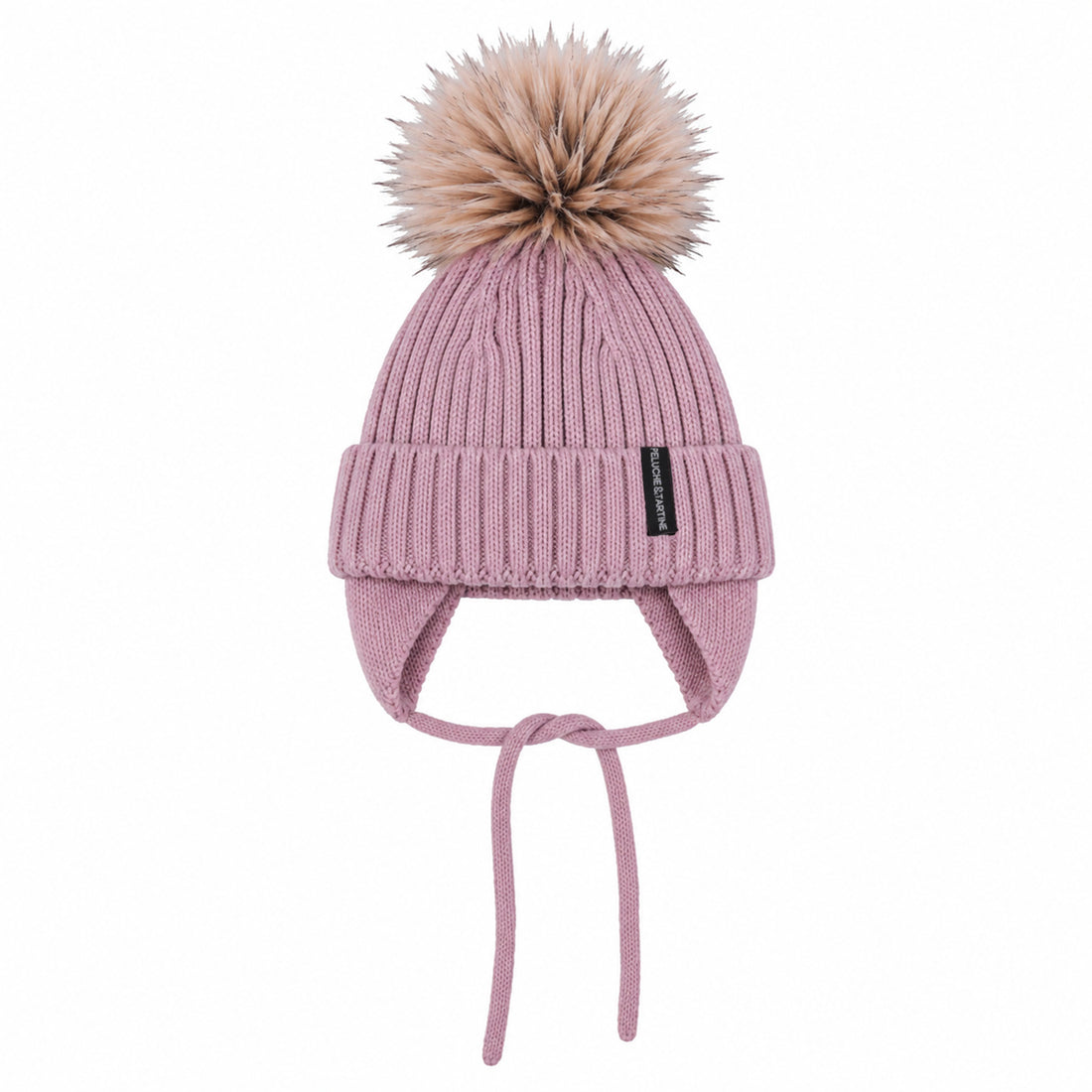 Mauve Beanie with Earflaps