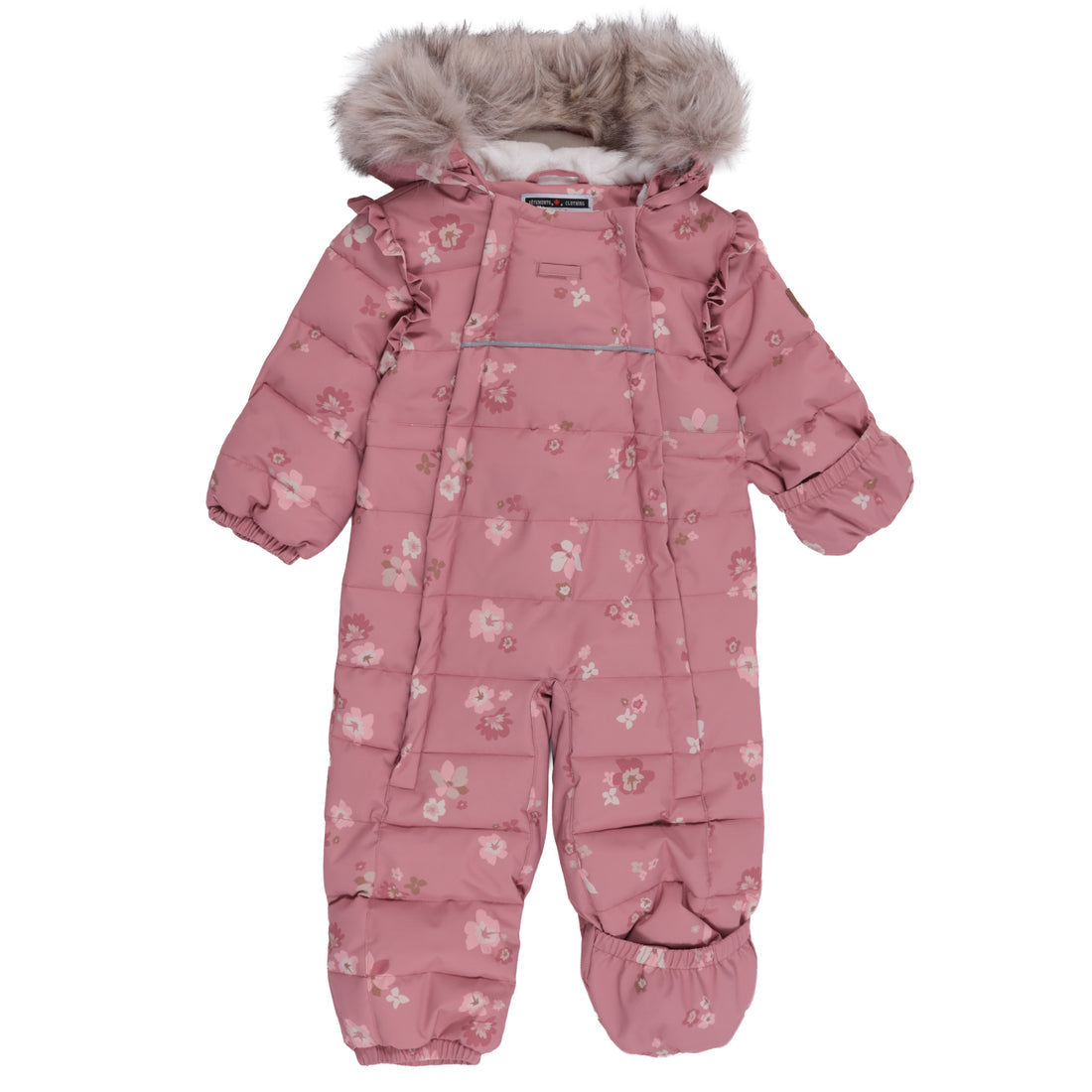 Sammie Baby Girl Pink One-Piece Snowsuit