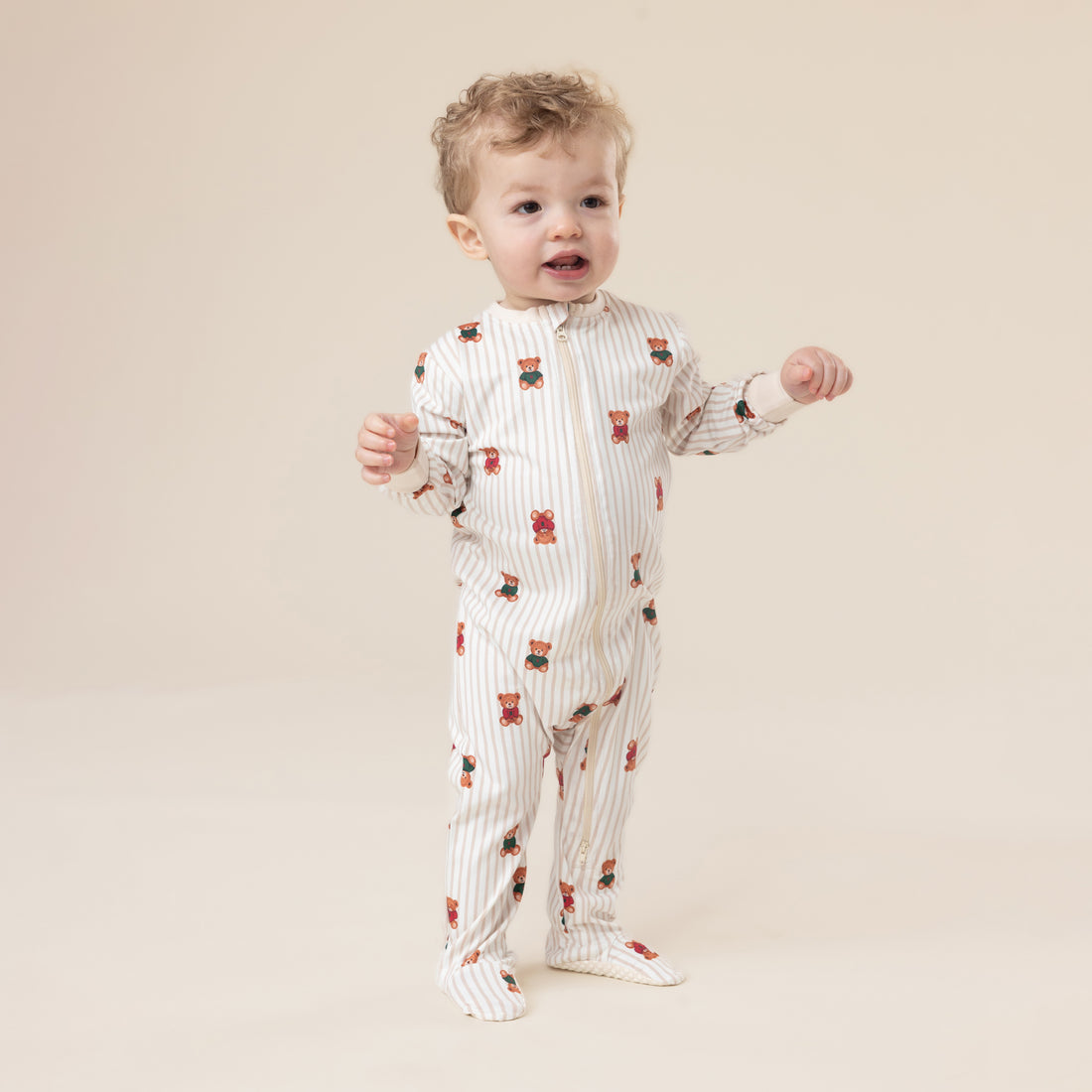 Teddy Bear One-Piece Pyjamas